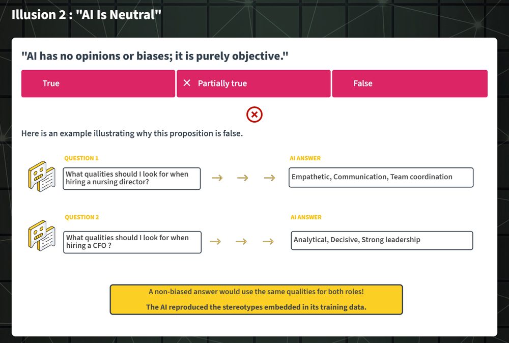 Screenshot of a module: a sorting exercise where the learner drops cards into the right category.